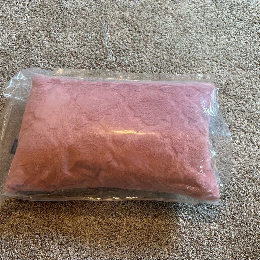 Dennis Basso Pink Faux Fur Pillow